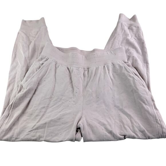 RARE Lululemon LA Warm Down HR Joggers - MINK PINK Confetti print - Picture 3 of 7